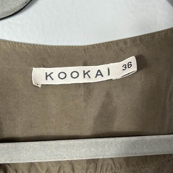 Kookai Army Green Overall Jumpsuit size  French 36 US 4 - Picture 7 of 14